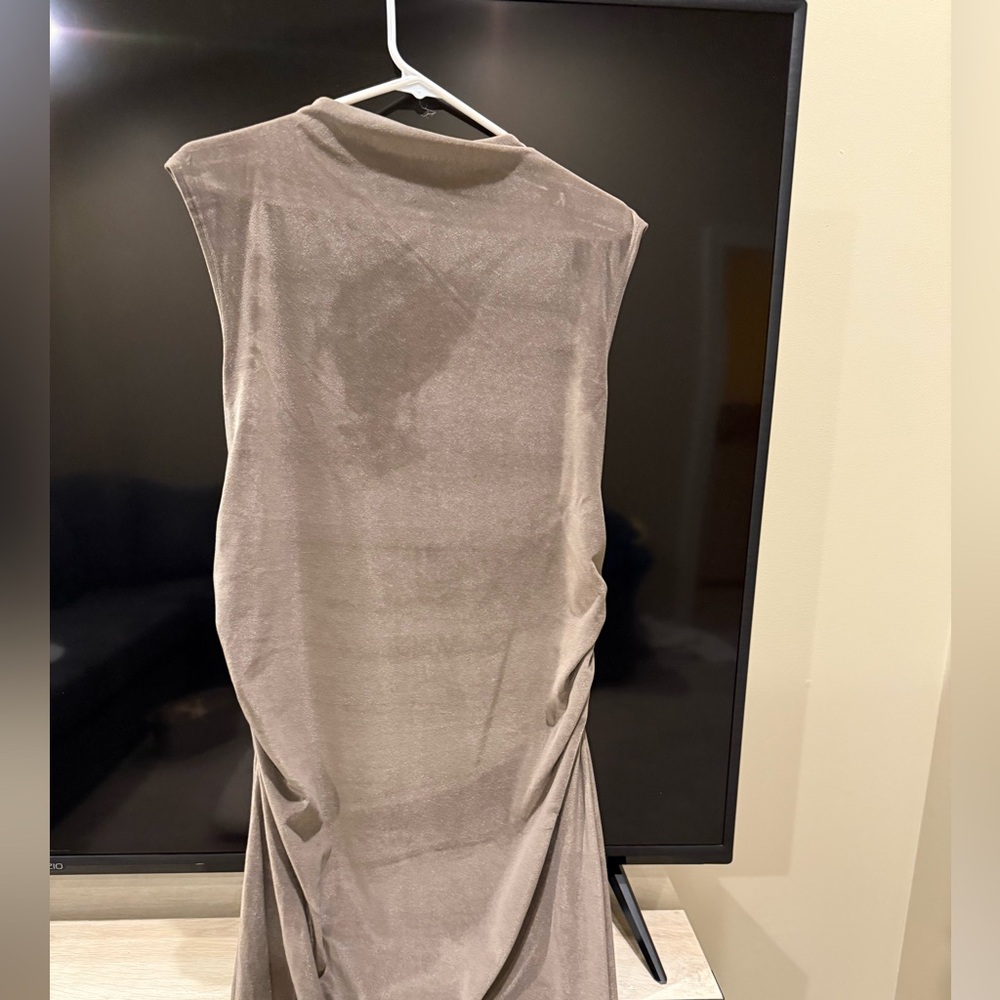 a new day Taupe Backless Dress